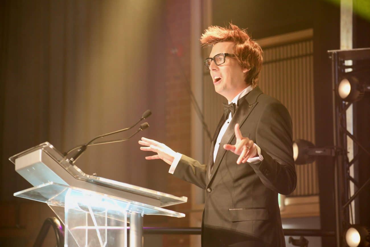 Awards Host Chris Cox at Sheffield Business Awards