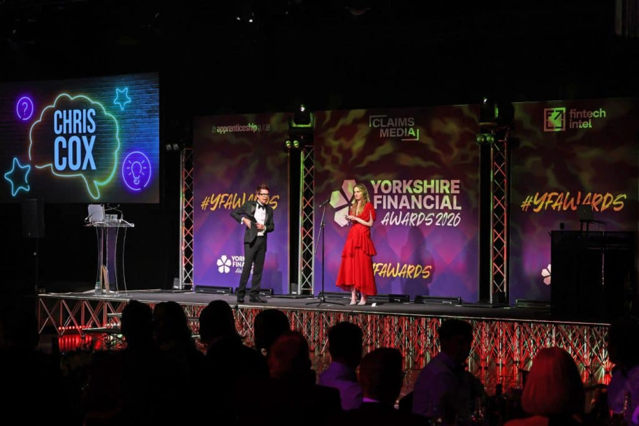 Chris Cox at the Yorkshire Financial Awards