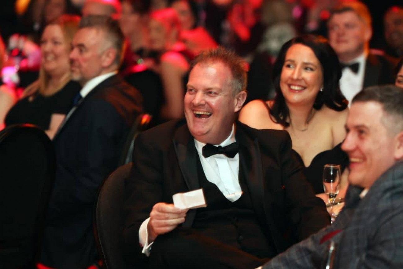 Chris Cox performs at the Yorkshire Financial Awards