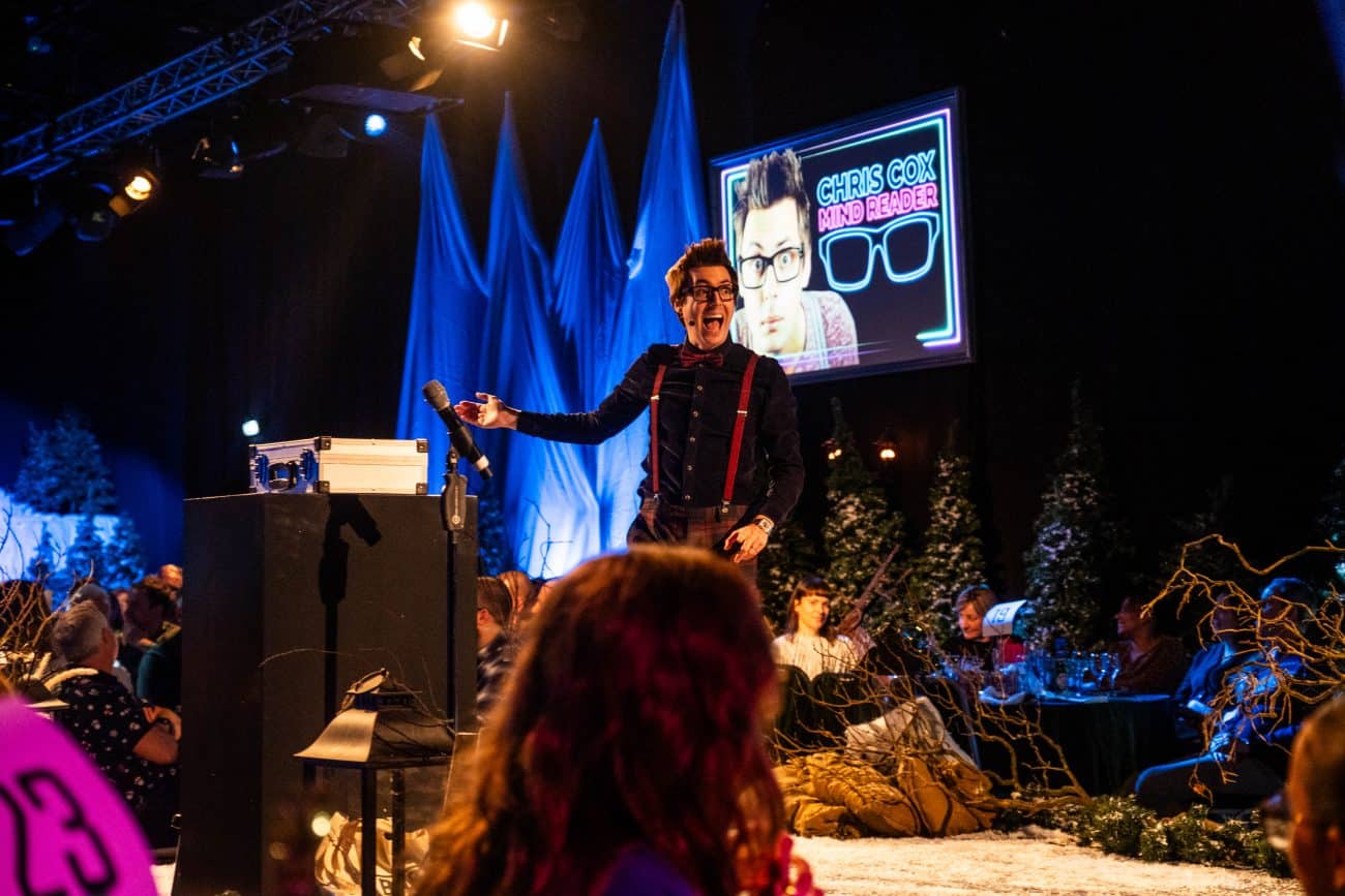Chris Cox Corproate Entertainment Mind Reader Christmas Party Entertainment